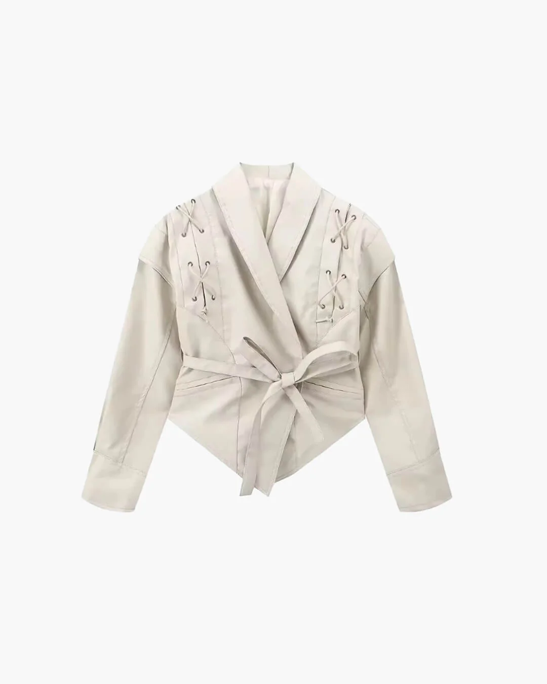 Zyra Biker Leather Jacket - Image 17